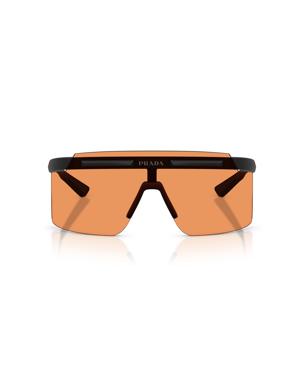 Prada Linea Rossa Black Ps B06S 1Bo90U Sunglasses Injected Squared Normal for men