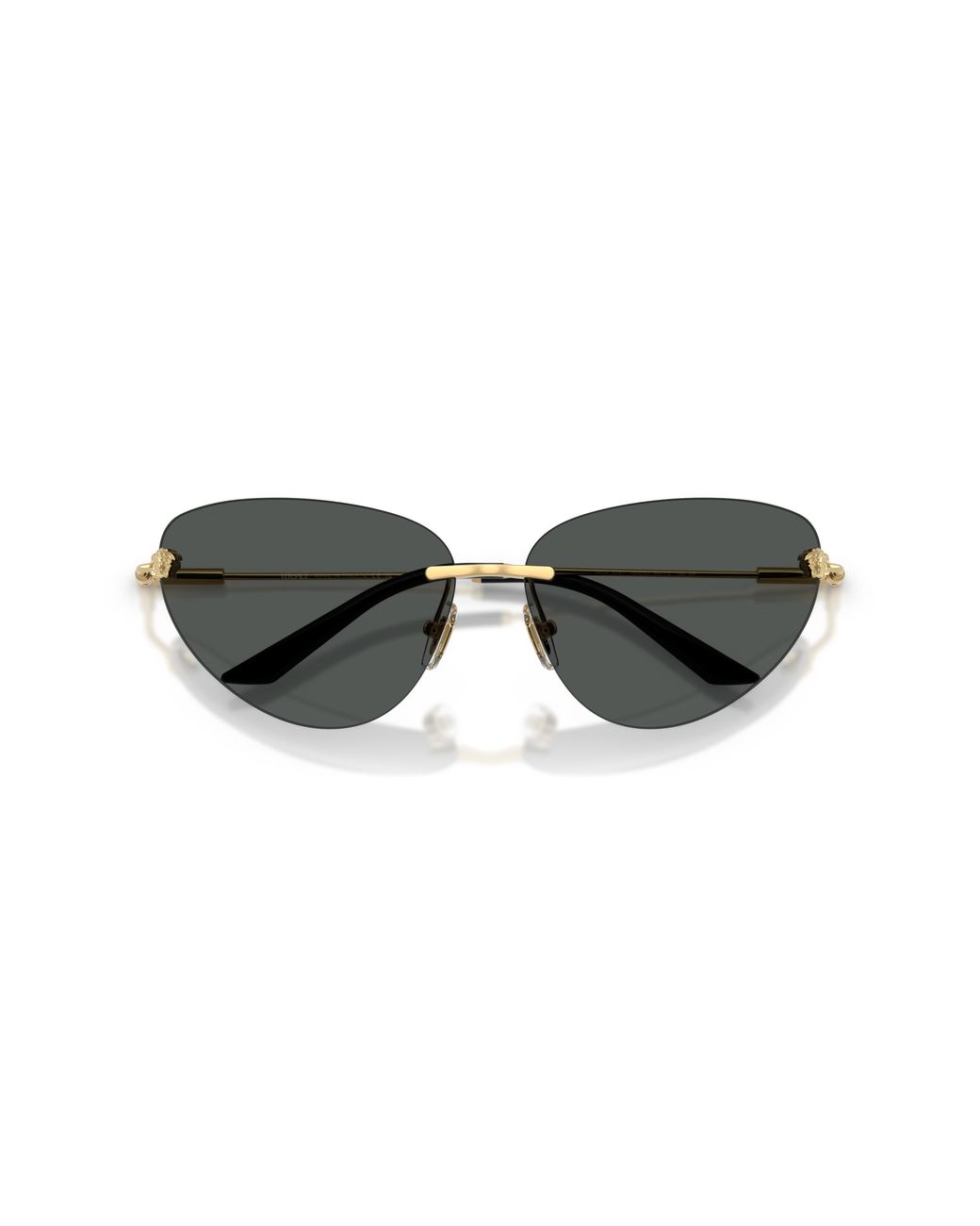 Versace Black Ve2281 100287 Sunglasses Metal Cat Eye Normal