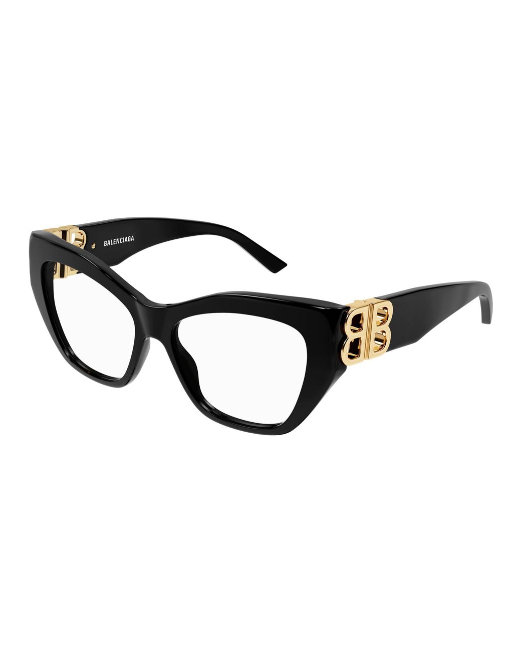 Balenciaga Black Bb0312O 001 Optical Frames Acetate Cat Eye