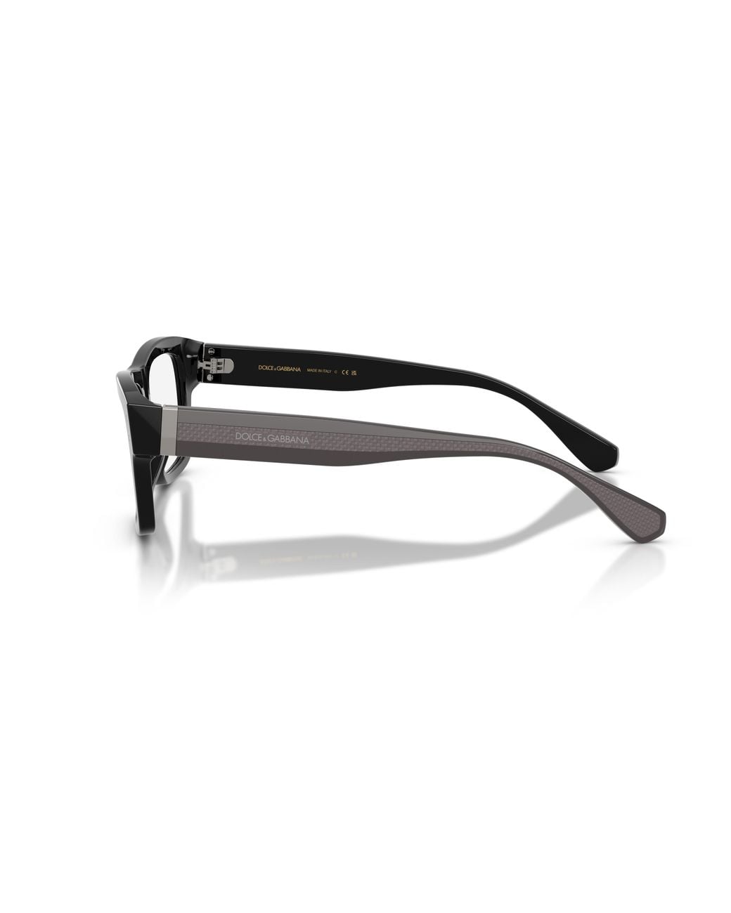 Dolce & Gabbana Black Dg3458 3355 Optical Frames Acetate Transparent Squared Normal for men