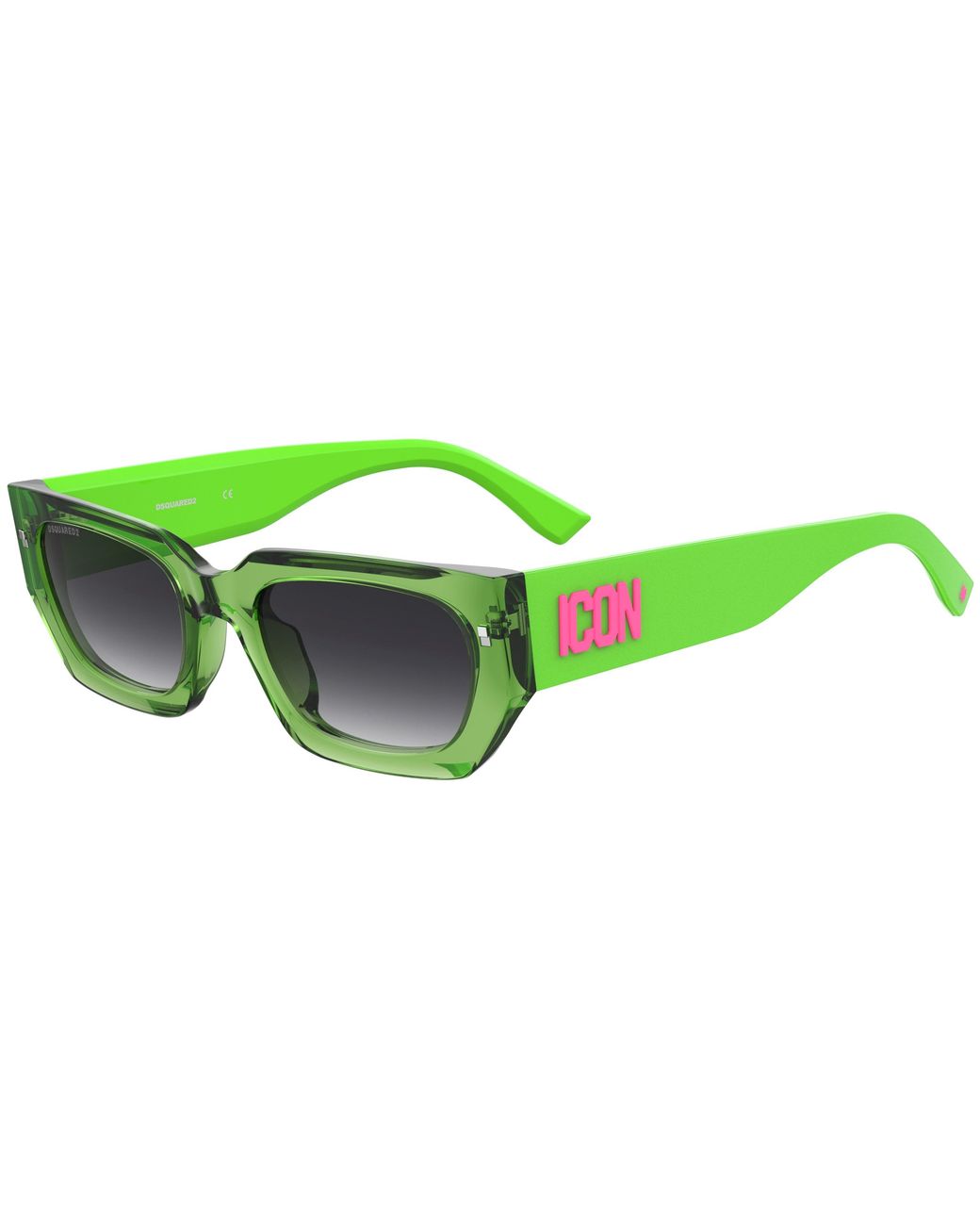 DSquared² Green Icon 0017/S 6Fz/9O Sunglasses Acetate Squared Shaded