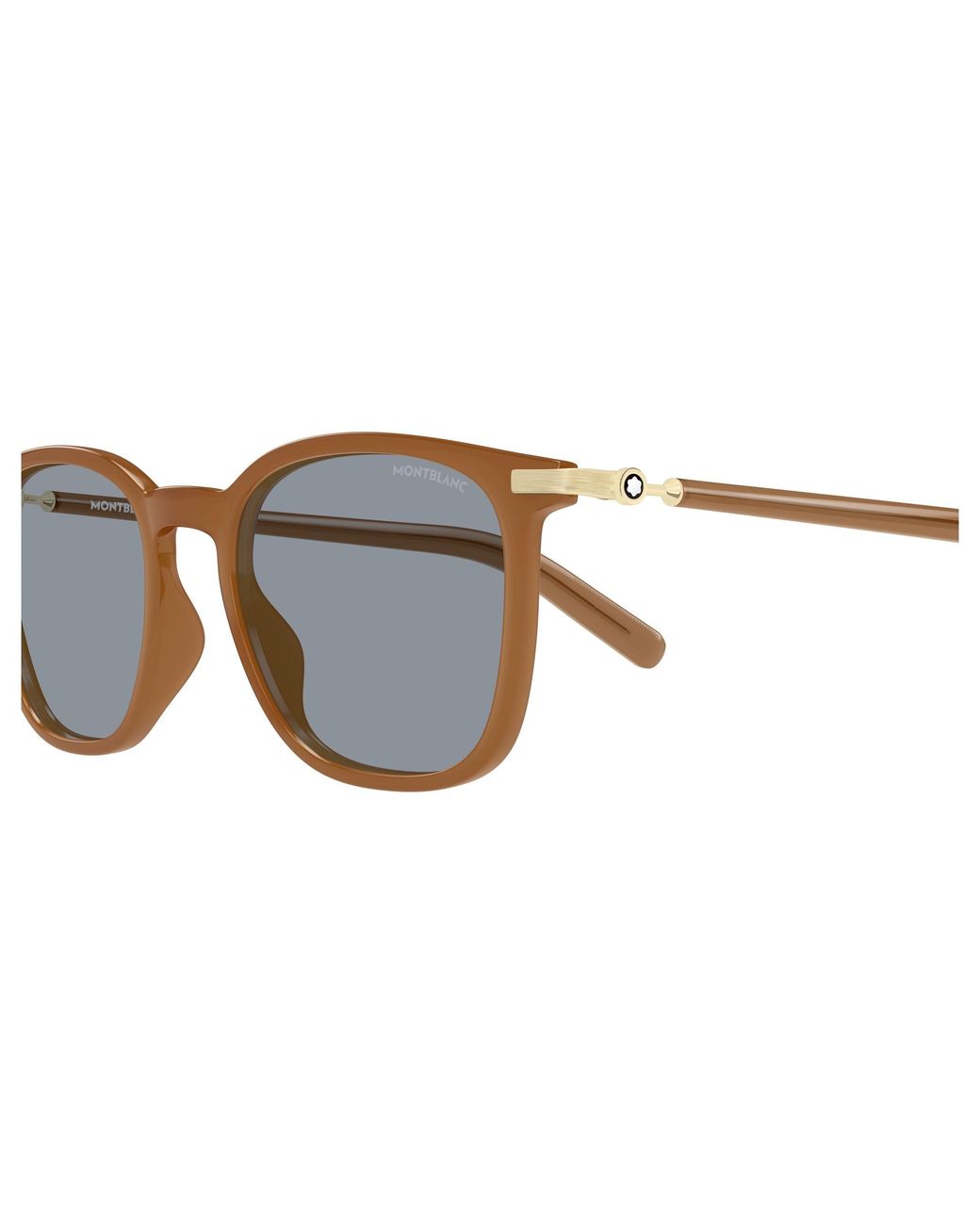 Montblanc Black Mb0460S 005 Sunglasses Injected Squared for men