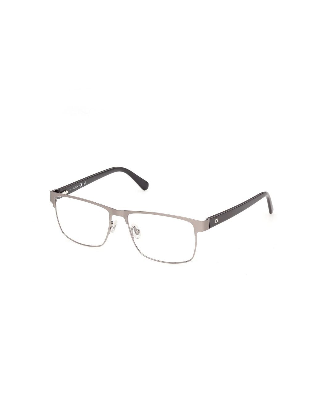Guess Black Gu50450 11 Optical Frames Metal Squared Normal for men