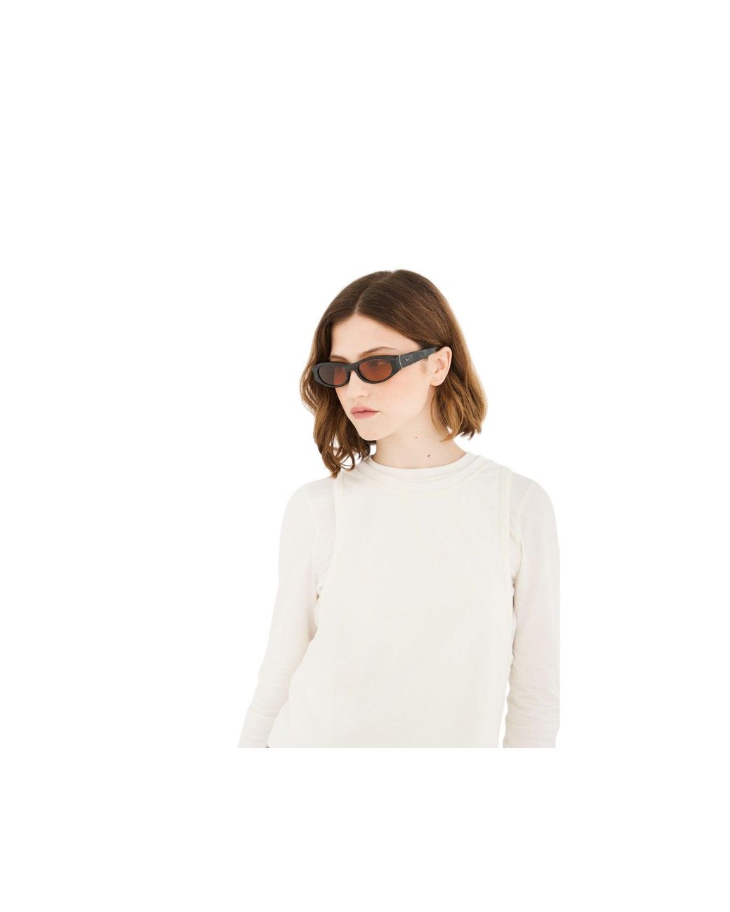 Retrosuperfuture Black Rq6 Razzo Fiammato Sunglasses Acetate Geometric Normal