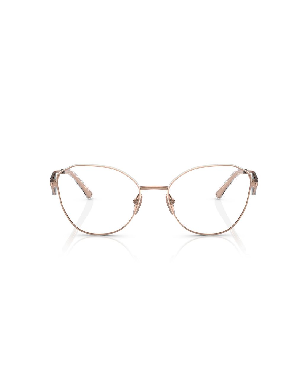 Prada Black Pr 52Zv Svf1O1 Optical Frames Steel Transparent Geometric Normal