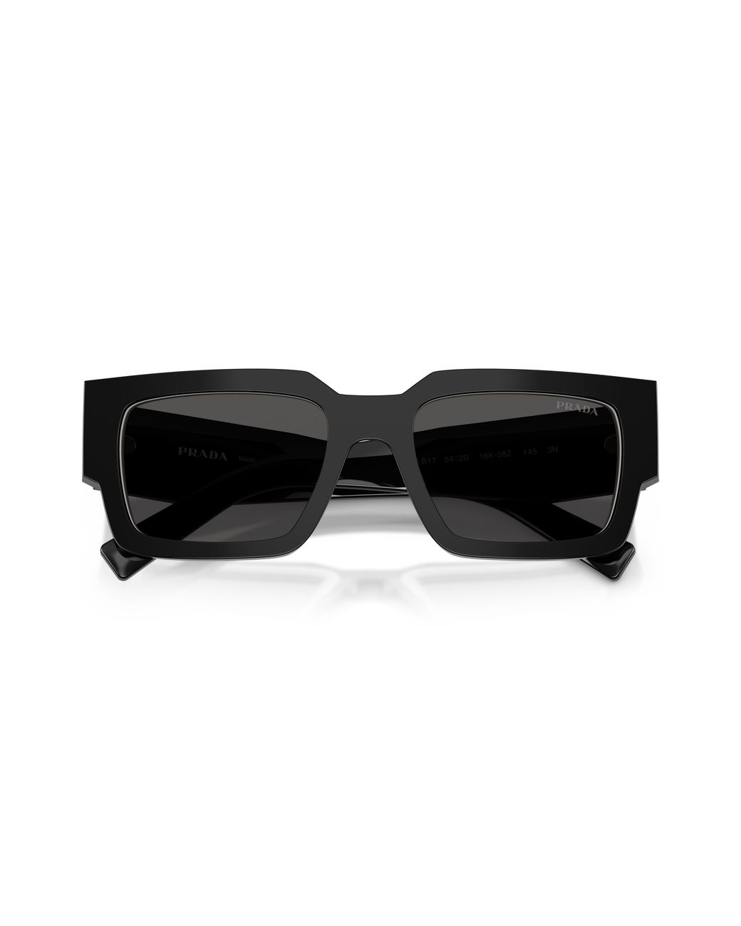 Prada Black Pr B17S 16K08Z Sunglasses Acetate Squared Normal for men