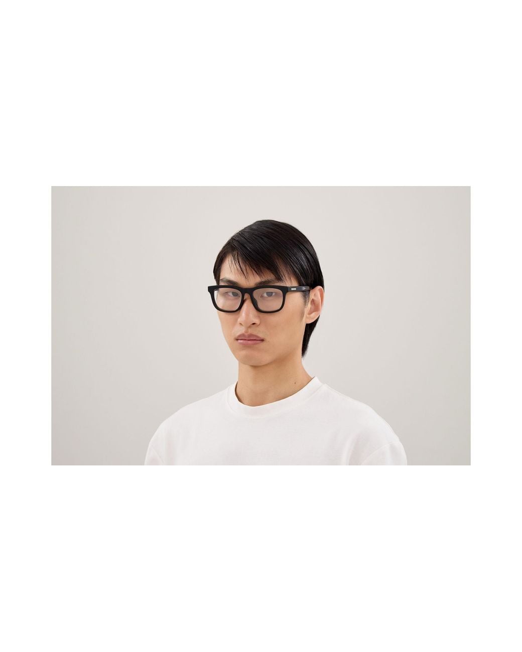Gucci Black Gg2250Ol 005 Optical Frames Acetate Transparent Squared for men