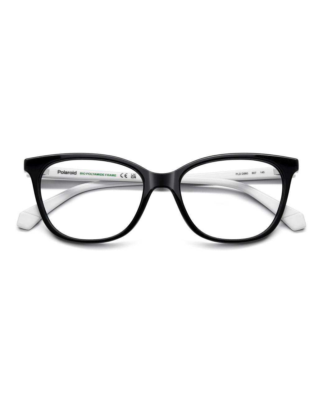 Polaroid Black Pld D560 807 Optical Frames Eco-Poliame Squared Normal