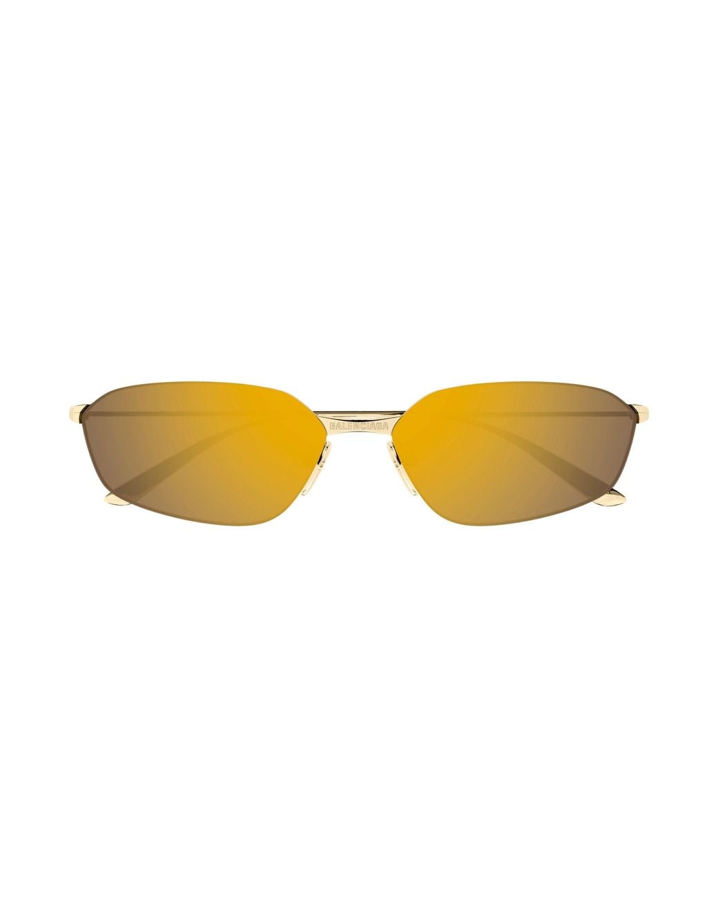 Balenciaga Black Bb0412S 004 Sunglasses Metal Geometric
