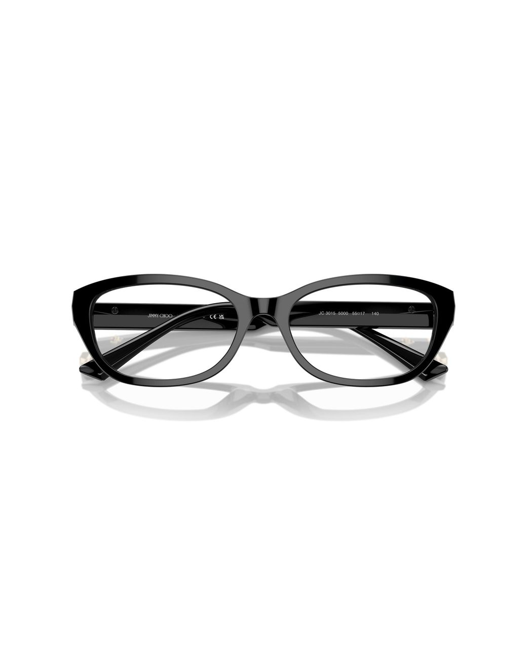 Jimmy Choo Black Jc3015 5000 Optical Frames Acetate Round