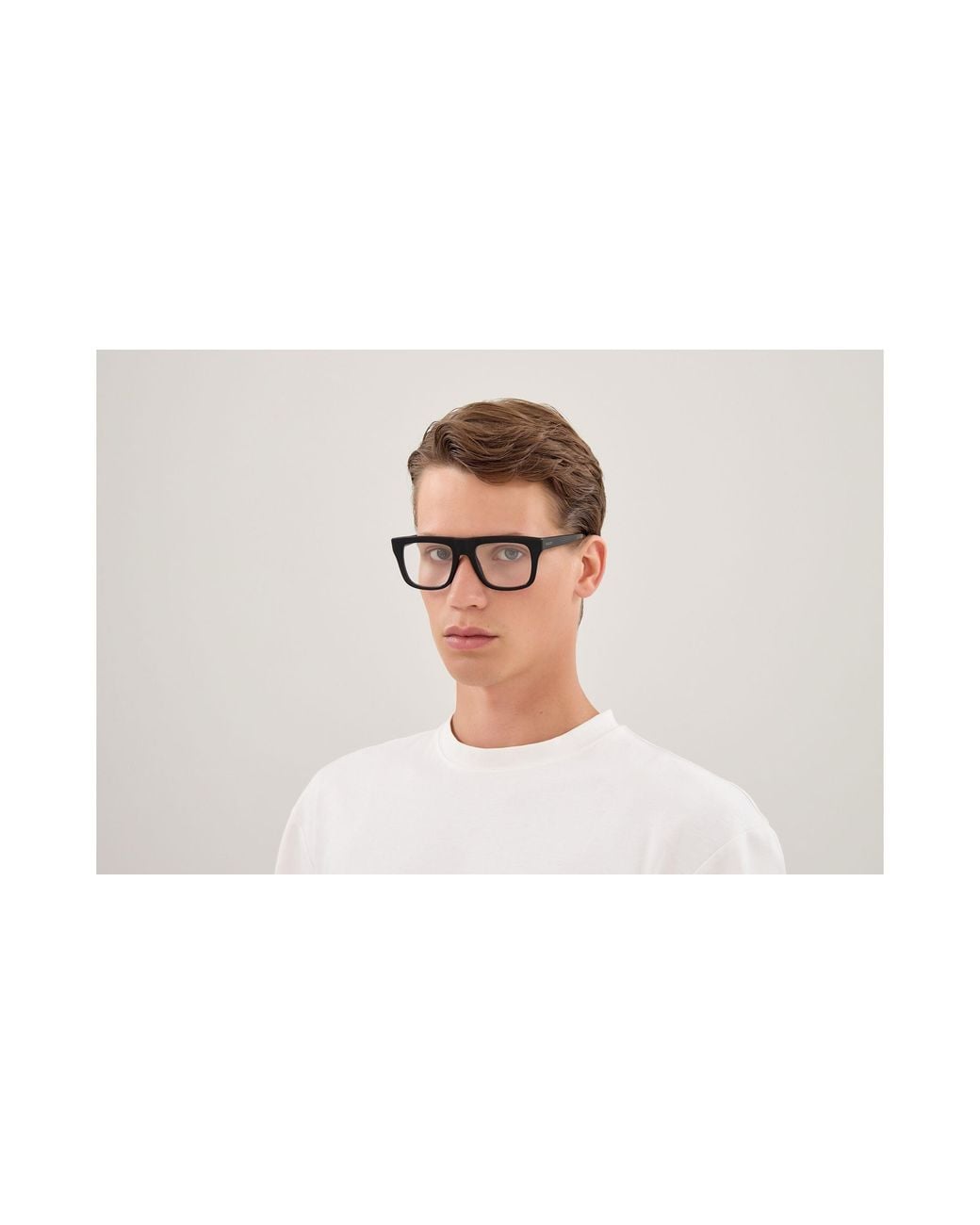 Gucci Black Gg2242O 001 Optical Frames Acetate Transparent Squared for men