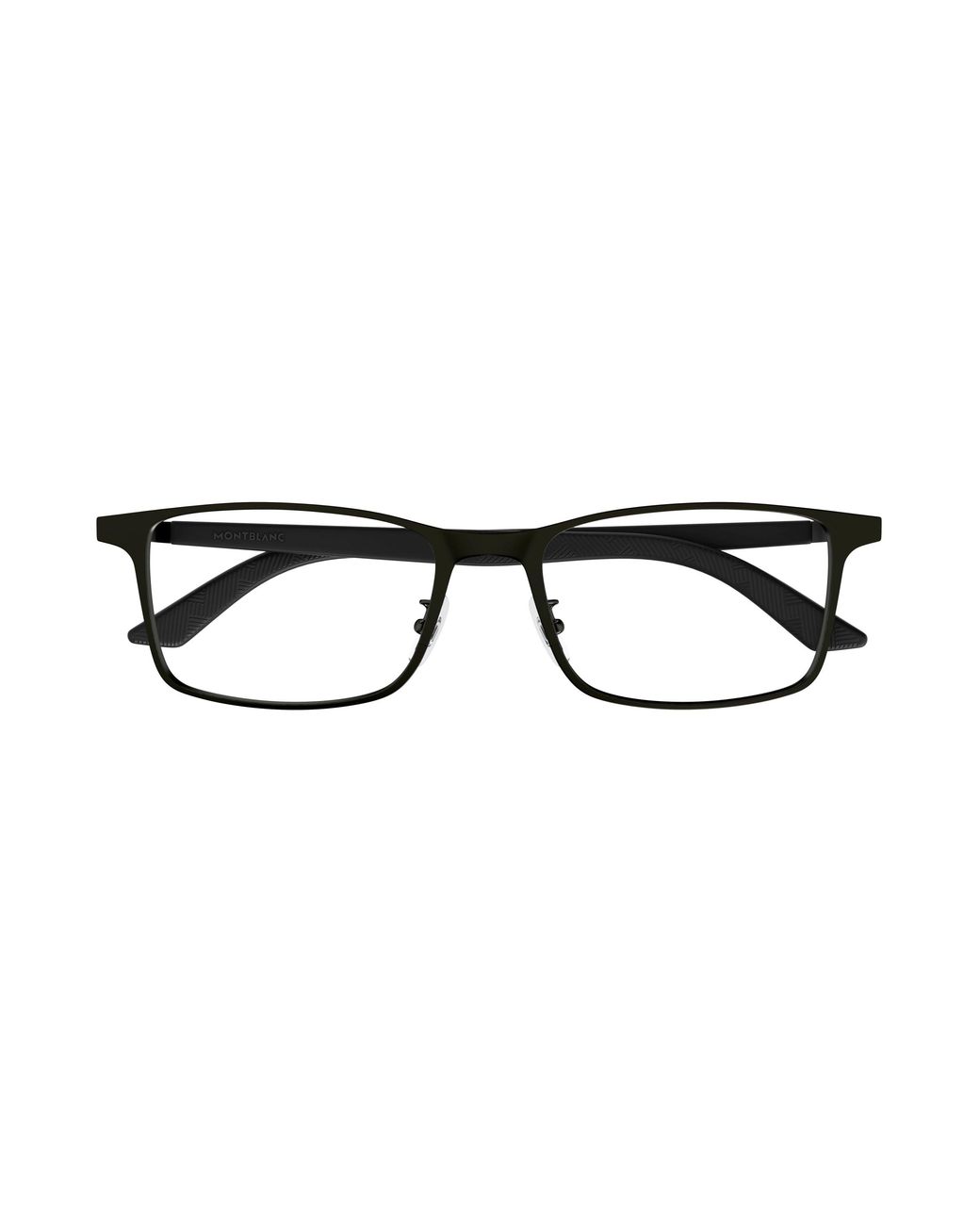 Montblanc Black Mb0361O 001 Optical Frames Metal Transparent Squared for men