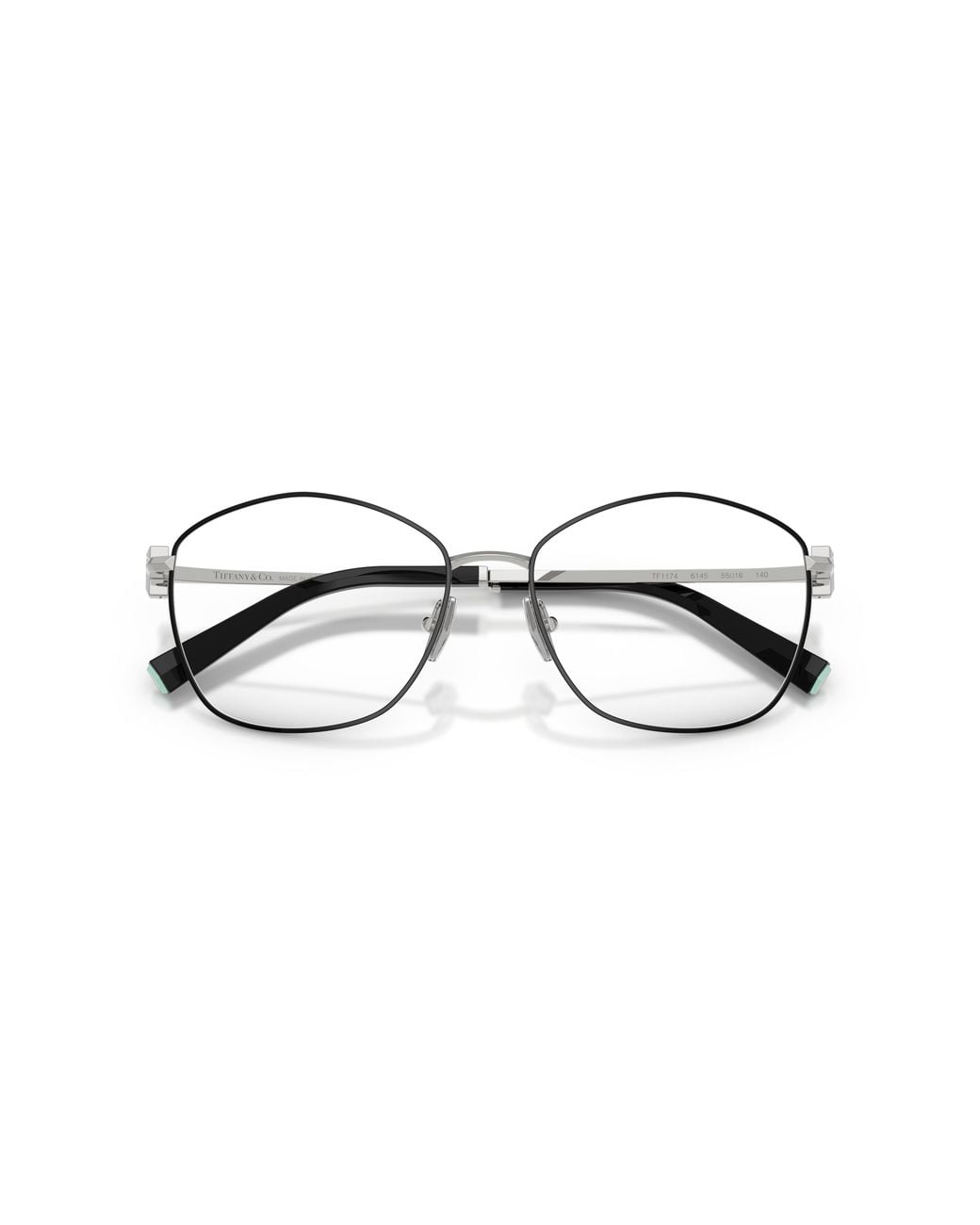 Tiffany & Co Black Tf1174 6145 Optical Frames Metal Transparent Geometric Normal