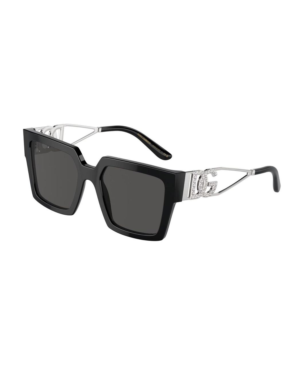 Dolce & Gabbana Black Dg4446B 501/87 Sunglasses Acetate Squared Normal