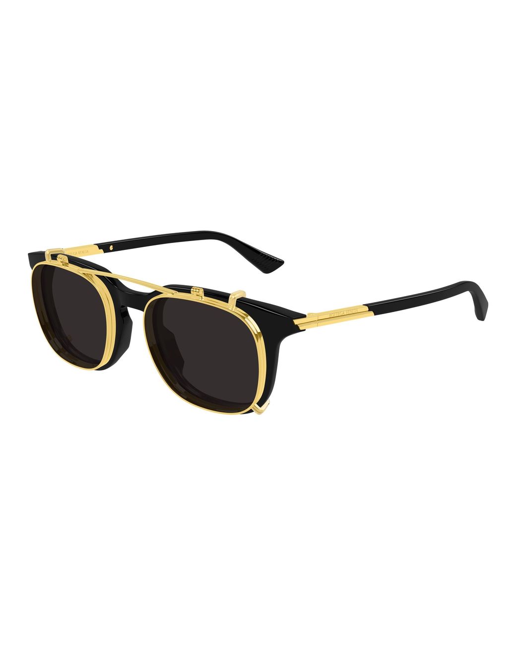 Bottega Veneta Black Bv1429S 001 Sunglasses Acetate Transparent Squared for men