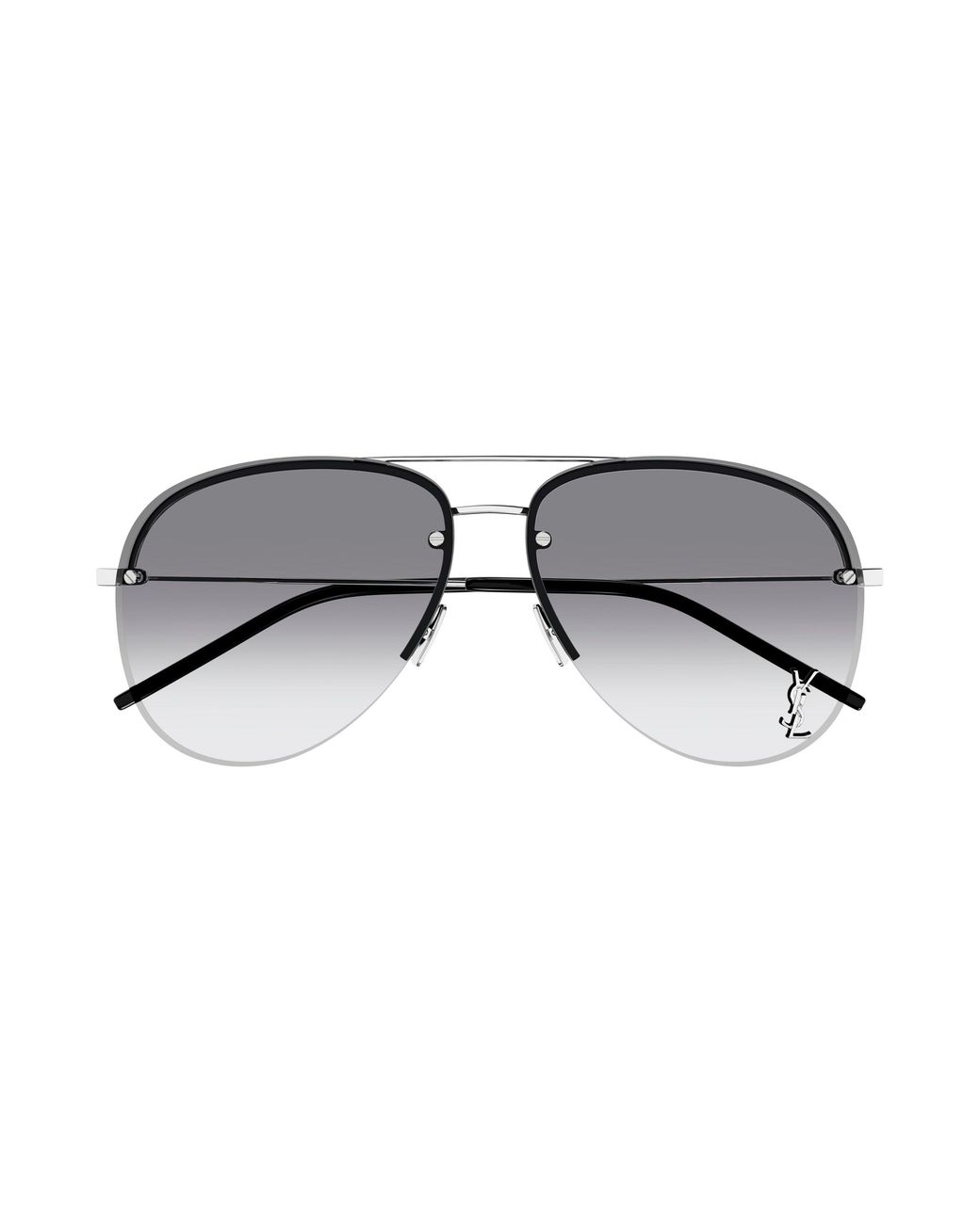 Saint Laurent Black Classic 11 M 005 Sunglasses Metal Pilot Shaded
