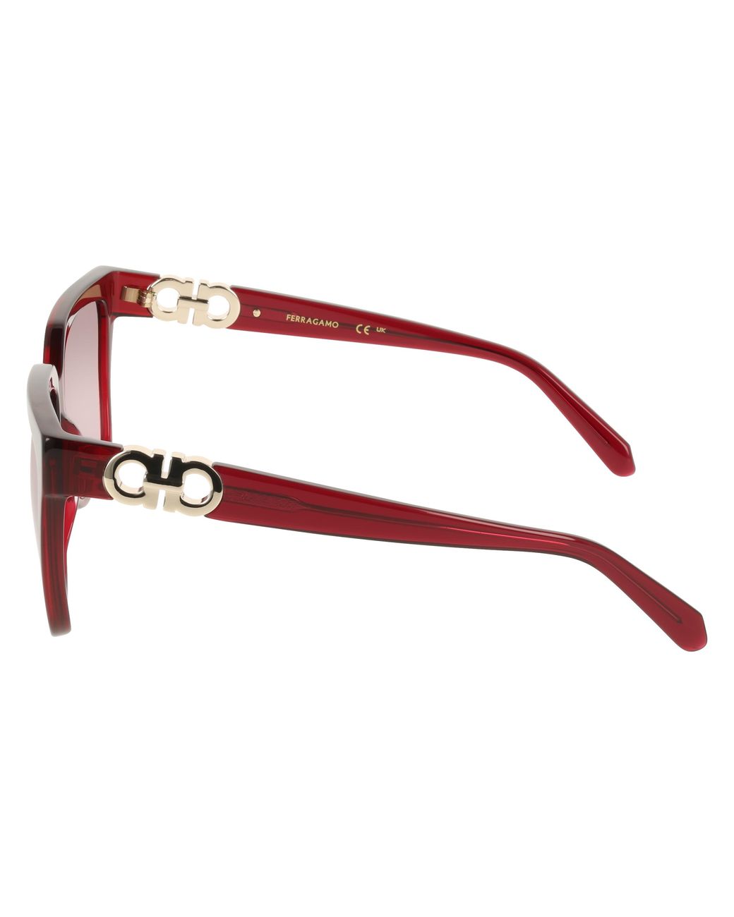 Ferragamo Black Sf2109S 655 Sunglasses Acetate Bordeaux Squared Normal