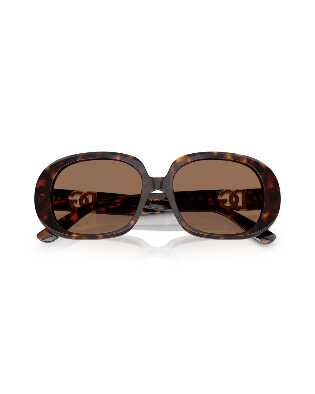 Dolce & Gabbana Black Dg4476 502/73 Sunglasses Acetate Round Normal