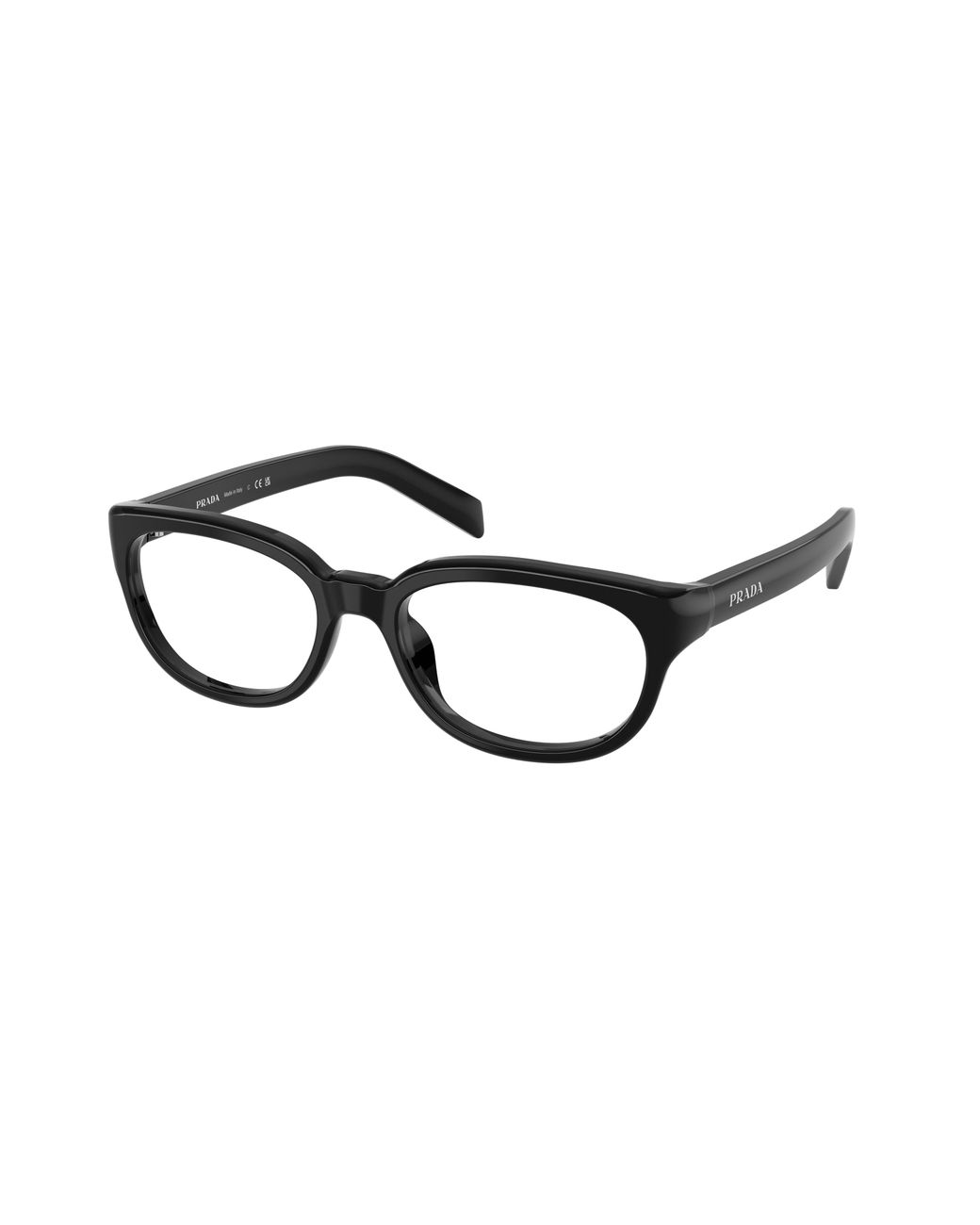 Prada Black Pr D03Vu 16K1O1 Optical Frames Acetate Transparent Pantos Normal