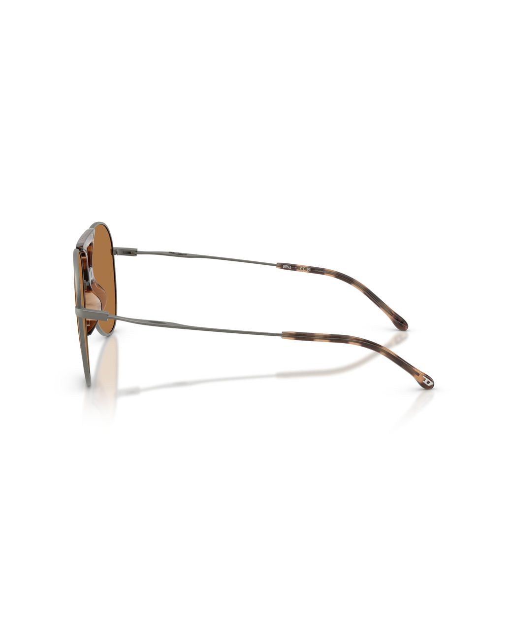 DIESEL Black Dl1022T 104973 Sunglasses Titanium Pilot Normal