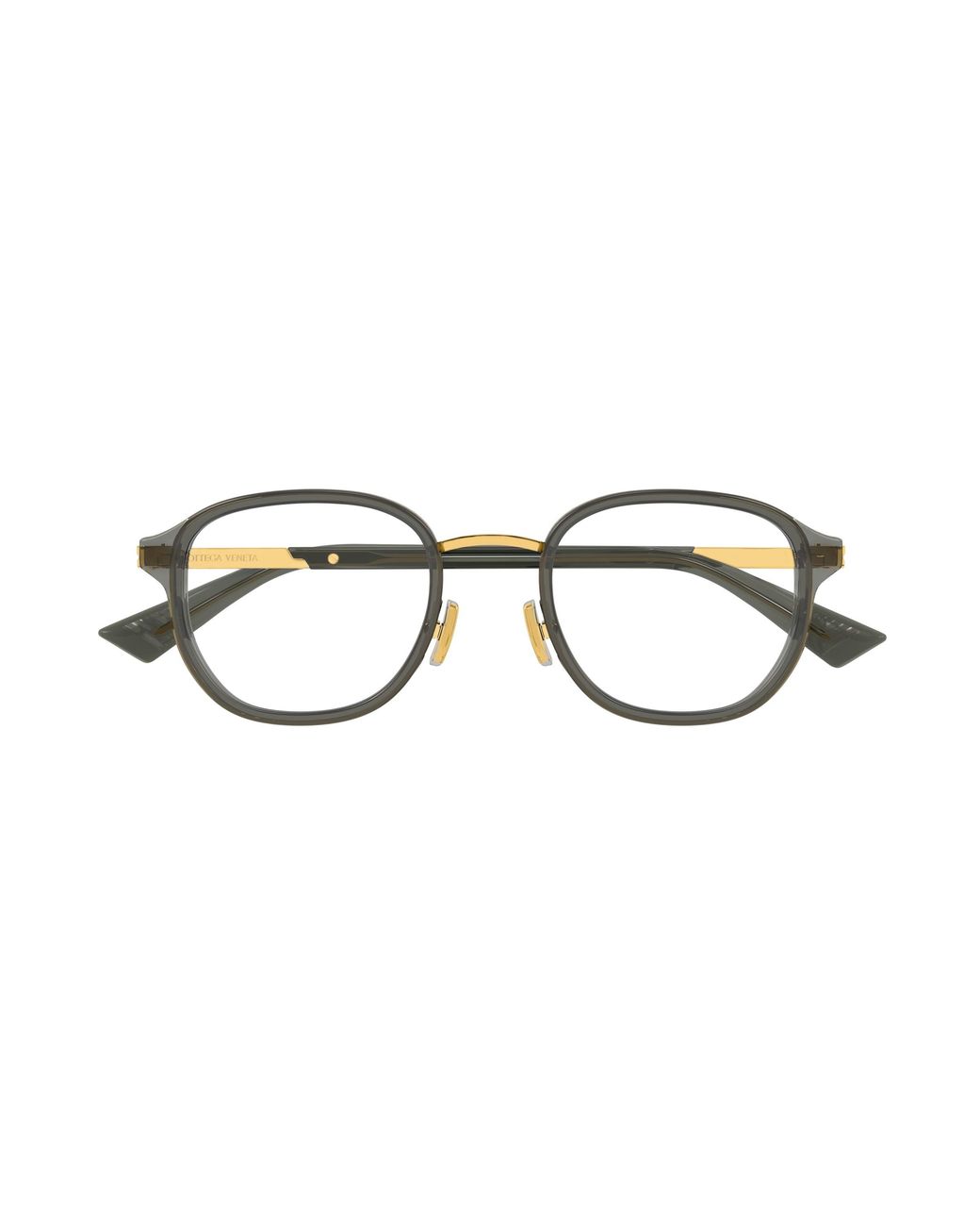 Bottega Veneta Black Bv1376O 004 Optical Frames Acetate Transparent Round for men