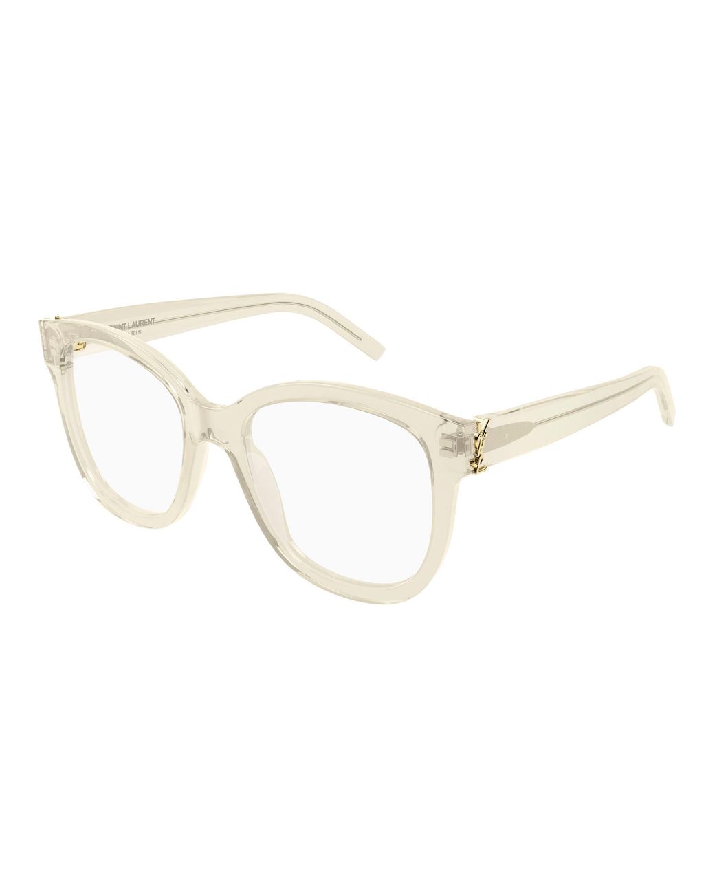 Saint Laurent Black Sl M97 009 Optical Frames Acetate Transparent Squared