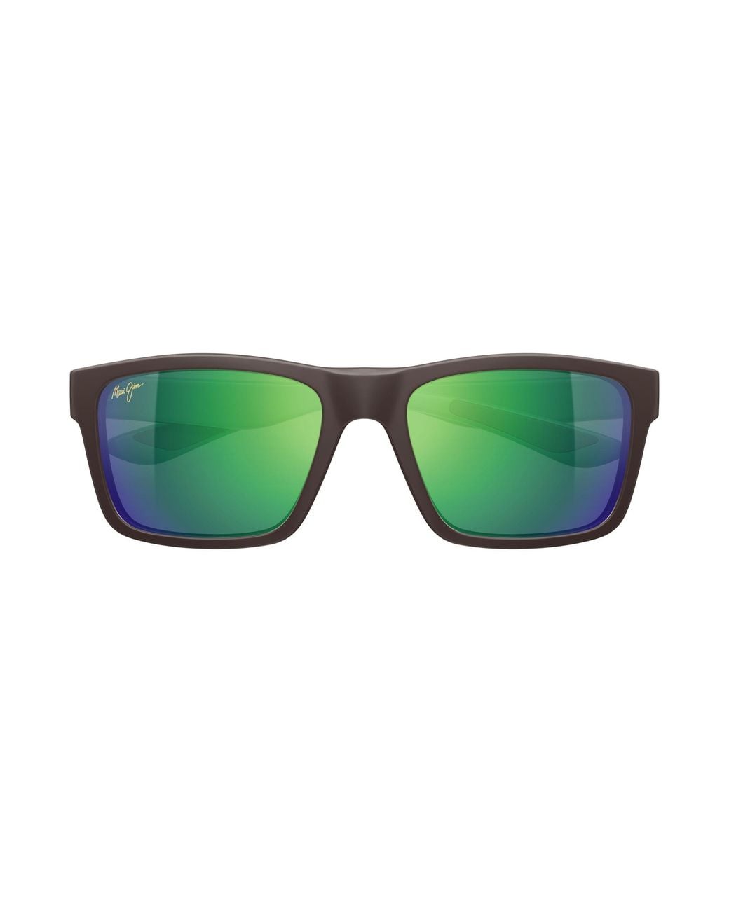 Maui Jim Green Mj0897S 003 Occhiali Da Sole Iniettato Verde Squadrata