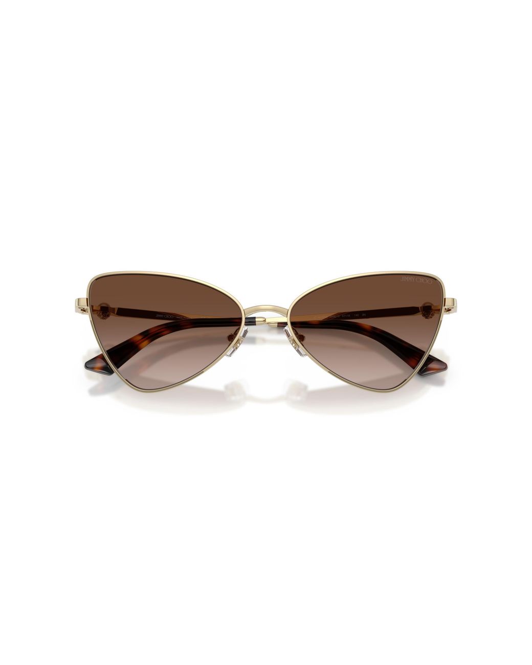 Jimmy Choo Black Jc4015Hb 300613 Sunglasses Metal Cat Eye Normal Shaded
