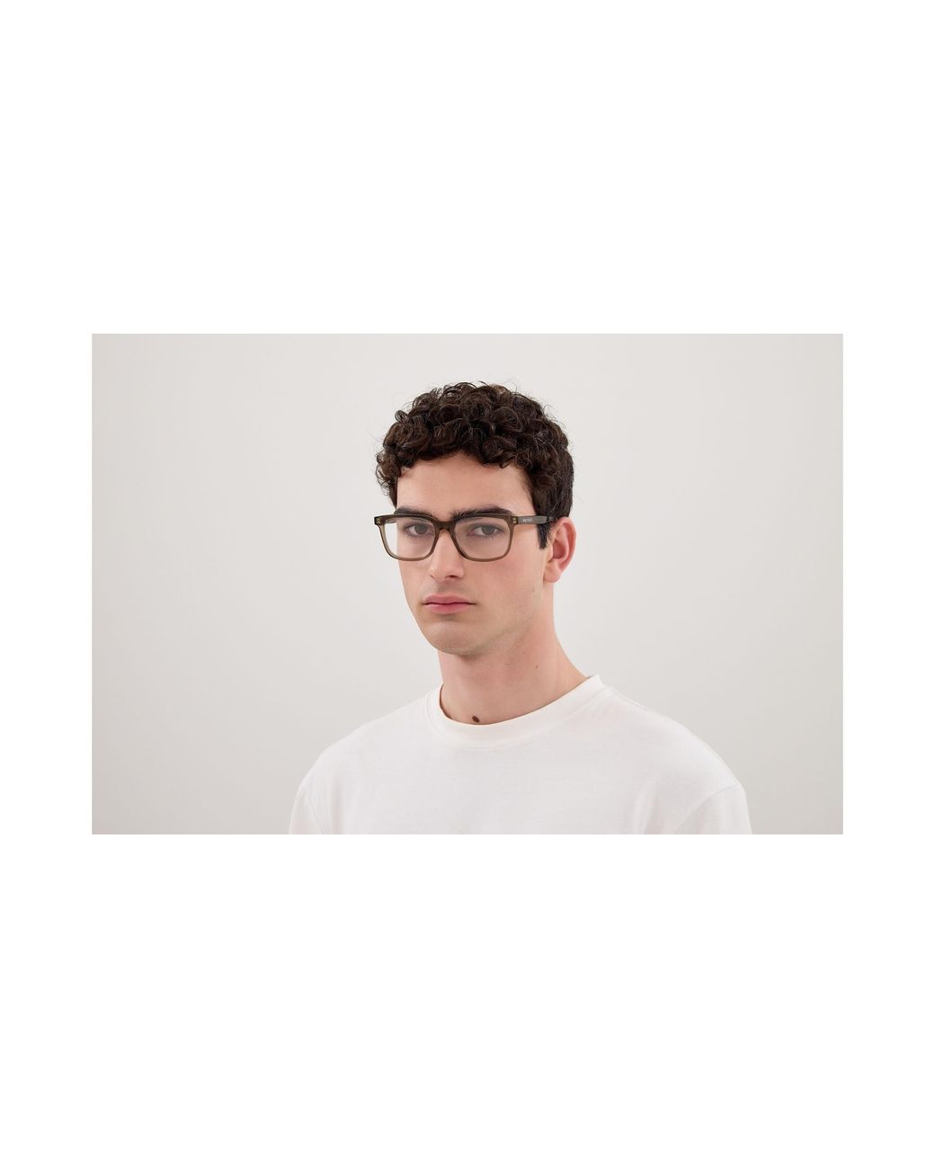 McQueen Black Am0541O 011 Optical Frames Acetate Transparent Squared for men