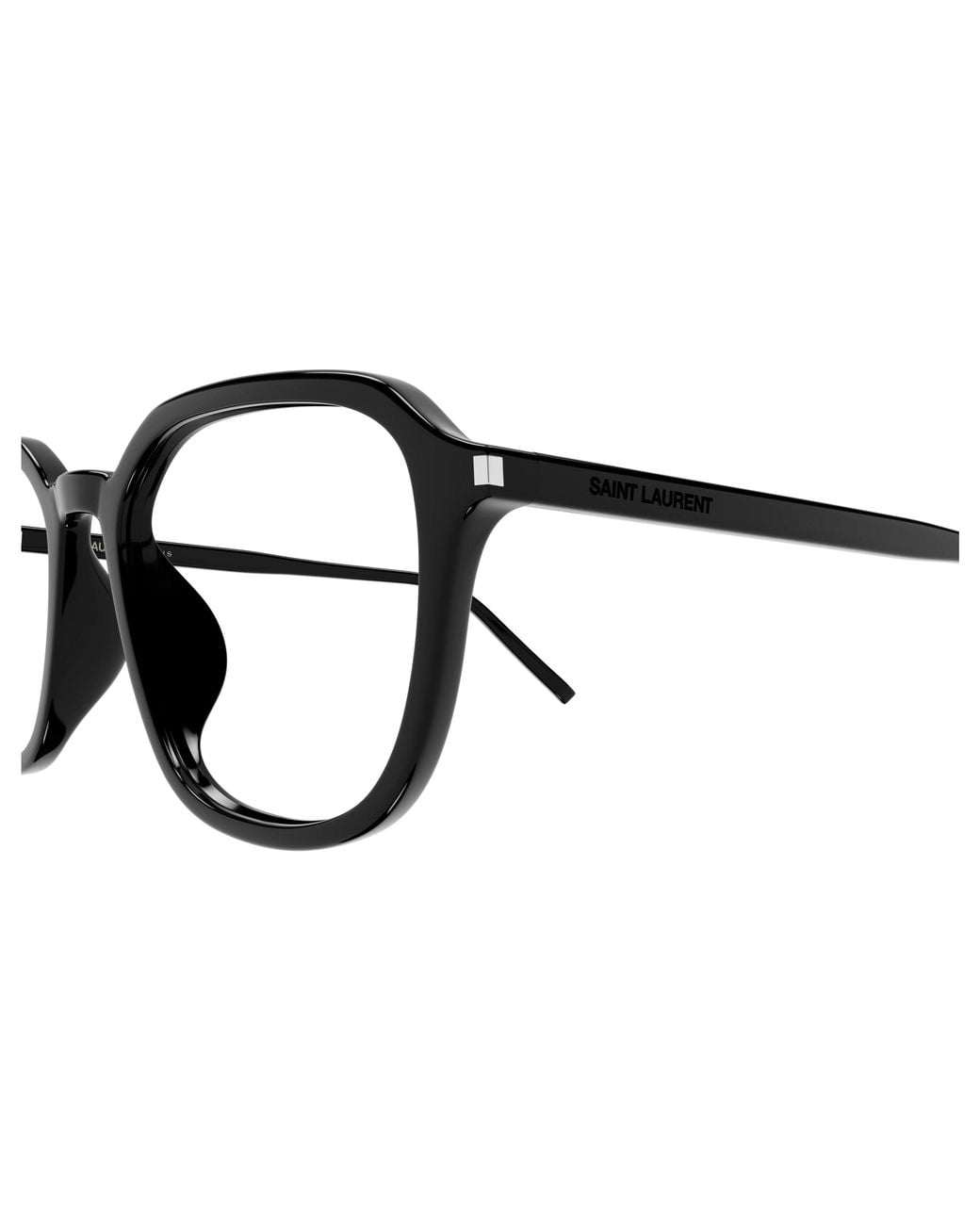Saint Laurent Black Sl 726/F 001 Optical Frames Acetate Transparent Squared