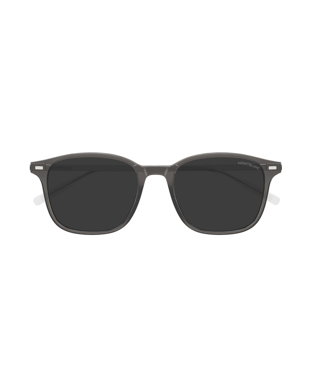 Montblanc Black Mb0445Sa 004 Sunglasses Injected Squared for men