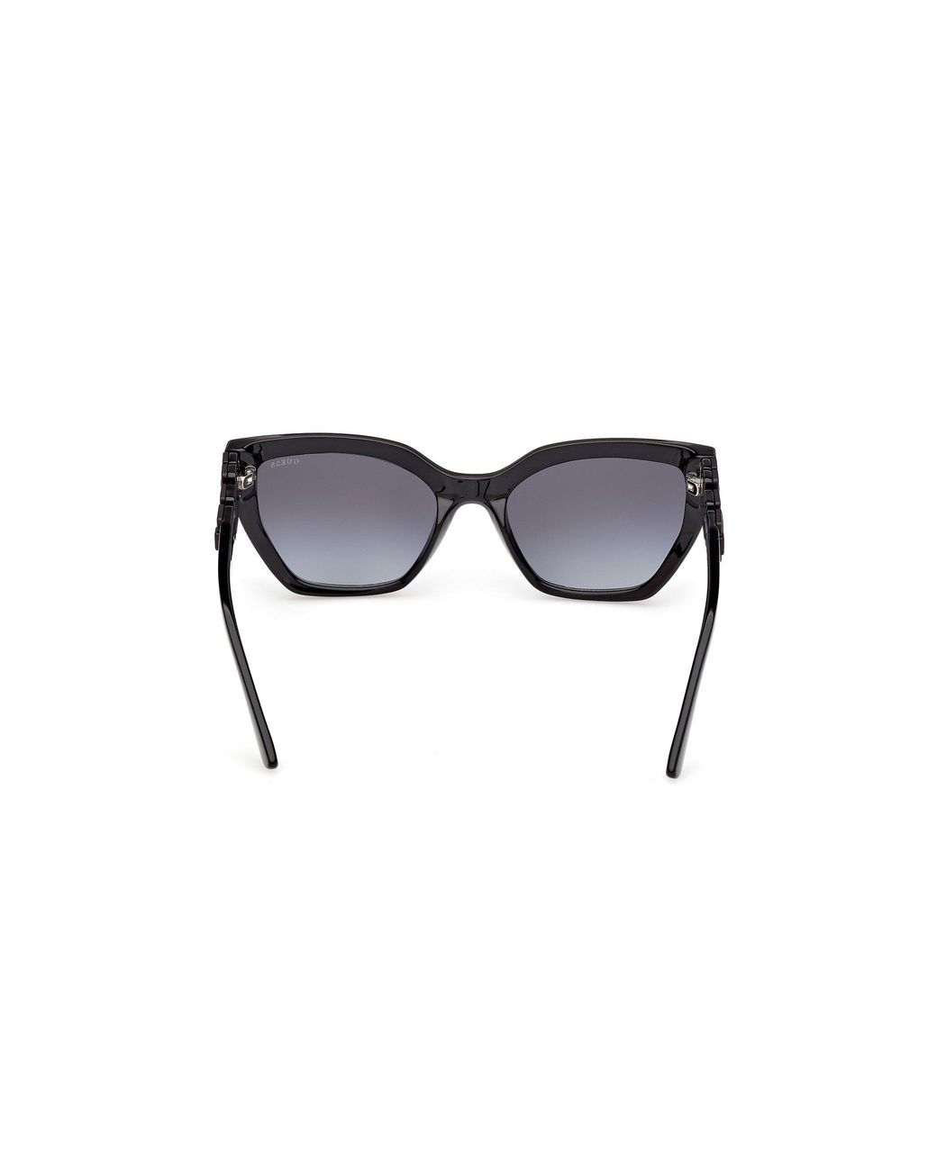 Guess Black Gu00264 01B Sunglasses Injected Smoke Cat Eye Normal