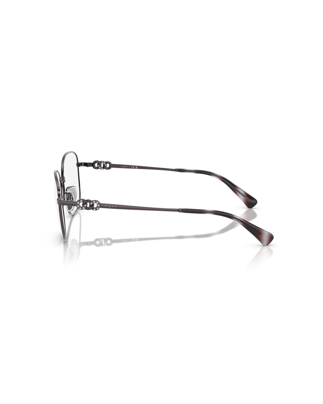 Vogue Eyewear Black Vo4319B 5149 Optical Frames Metal Squared Normal