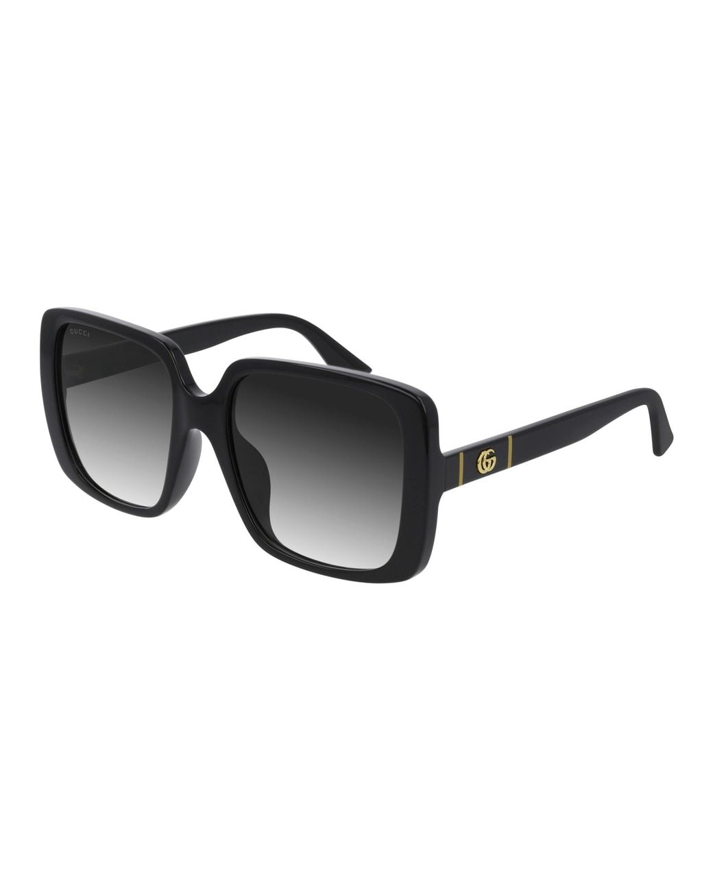 Gucci Black Gg0632Sa 001 Sunglasses Injected Squared Normal Shaded