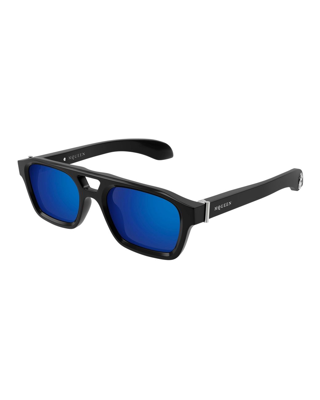 McQueen Black Am0505S 003 Sunglasses Acetate Pilot for men
