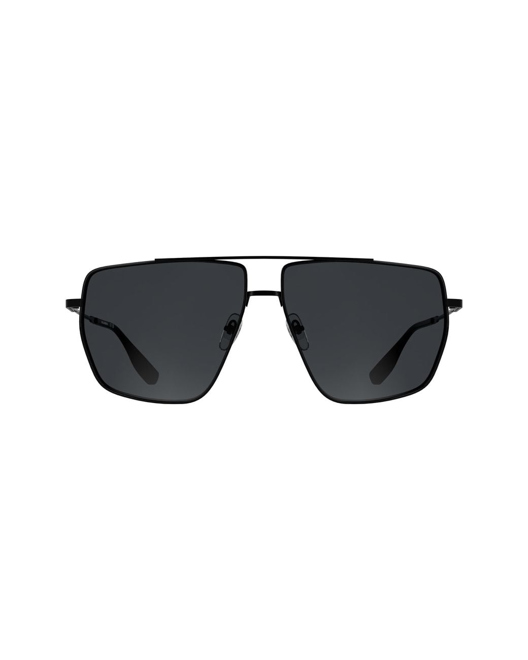 Karl Lagerfeld Black Kl370S 001 Sunglasses Metal Smoke Squared Normal for men