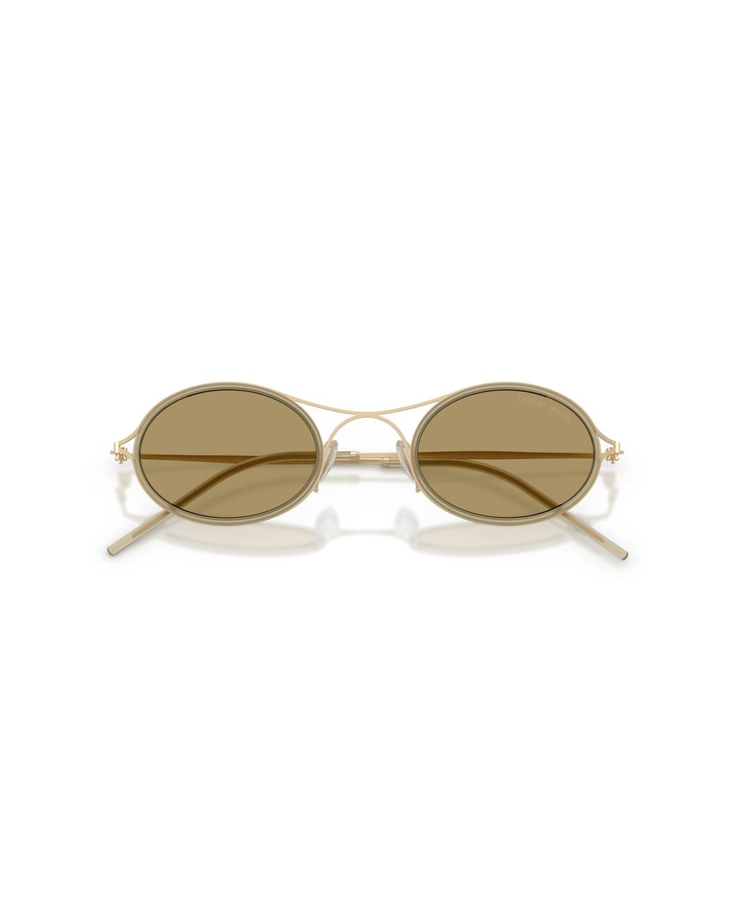 Giorgio Armani Black Ar6187 3002/2 Sunglasses Metal Round Normal for men