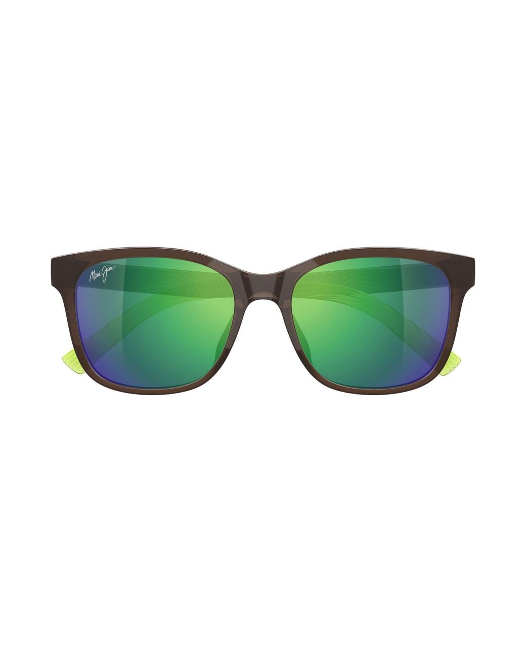 Maui Jim Green Mj0346Sa 004 Occhiali Da Sole Bio-Iniettato Verde Squadrata