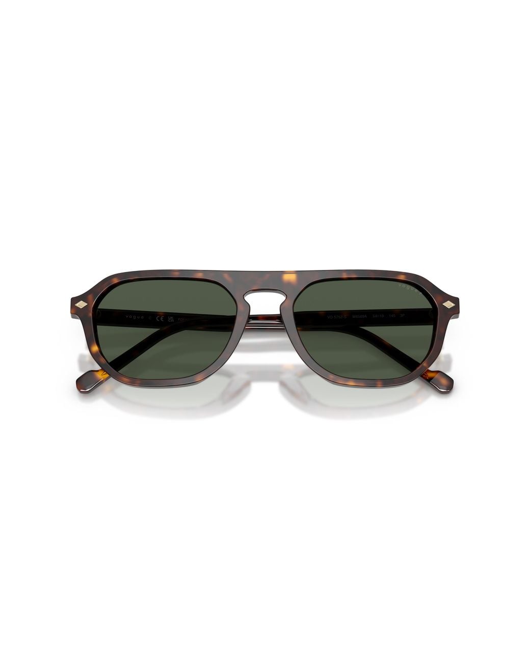 Vogue Eyewear Black Vo5752S W6569A Sunglasses Acetate Pillow Polarized for men