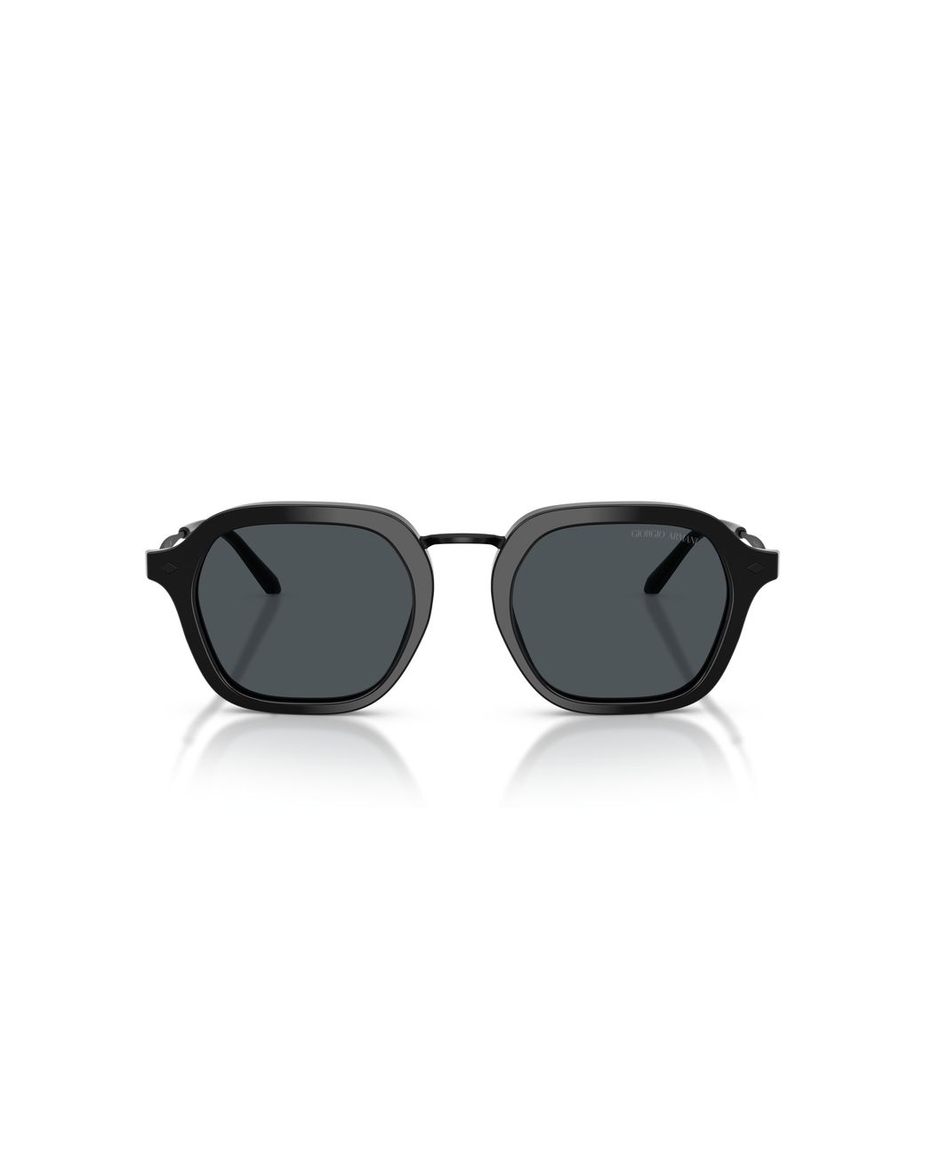 Giorgio Armani Black Ar6190 5875R5 Sunglasses Metal Squared Normal for men