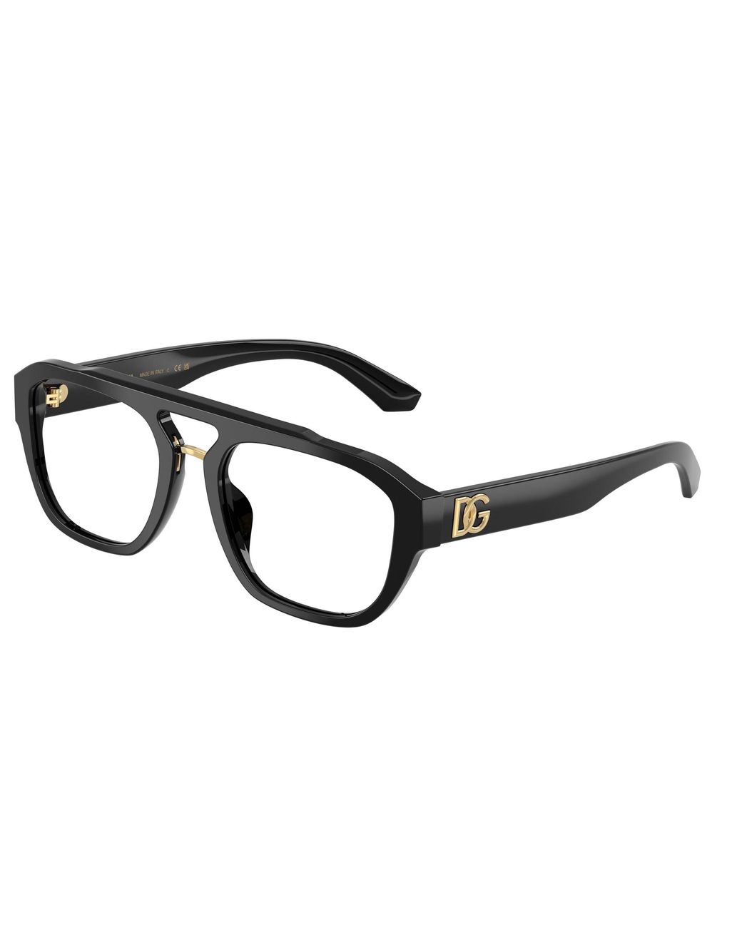 Dolce & Gabbana Black Dg3415 501 Optical Frames Acetate Pilot Normal for men