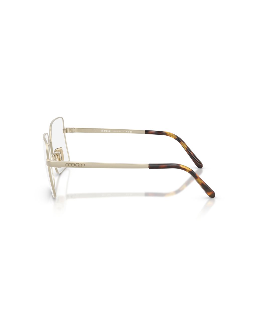 Miu Miu Black Mu C53S 27T10W Optical Frames Steel Transparent Geometric Normal