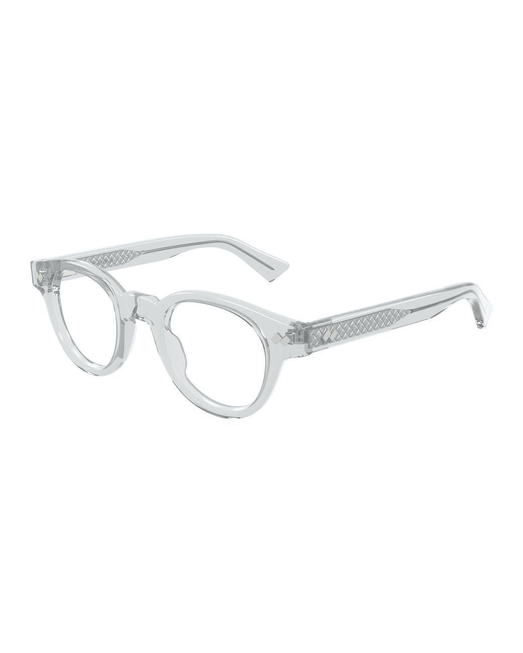 Bottega Veneta Black Bv1443O 003 Optical Frames Acetate Transparent Round