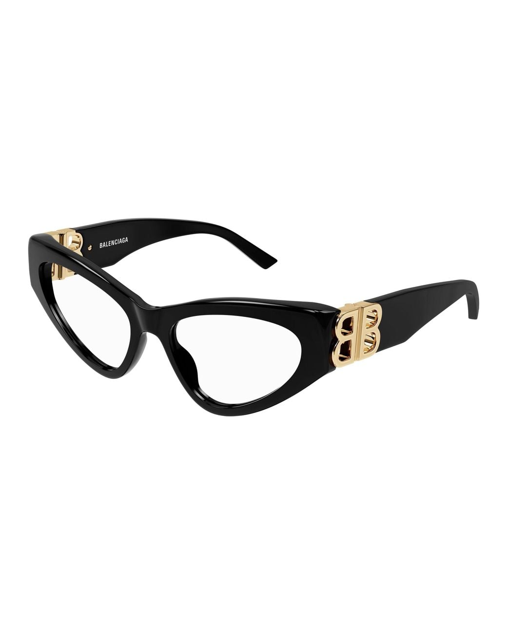 Balenciaga Black Bb0313O 001 Optical Frames Acetate Cat Eye