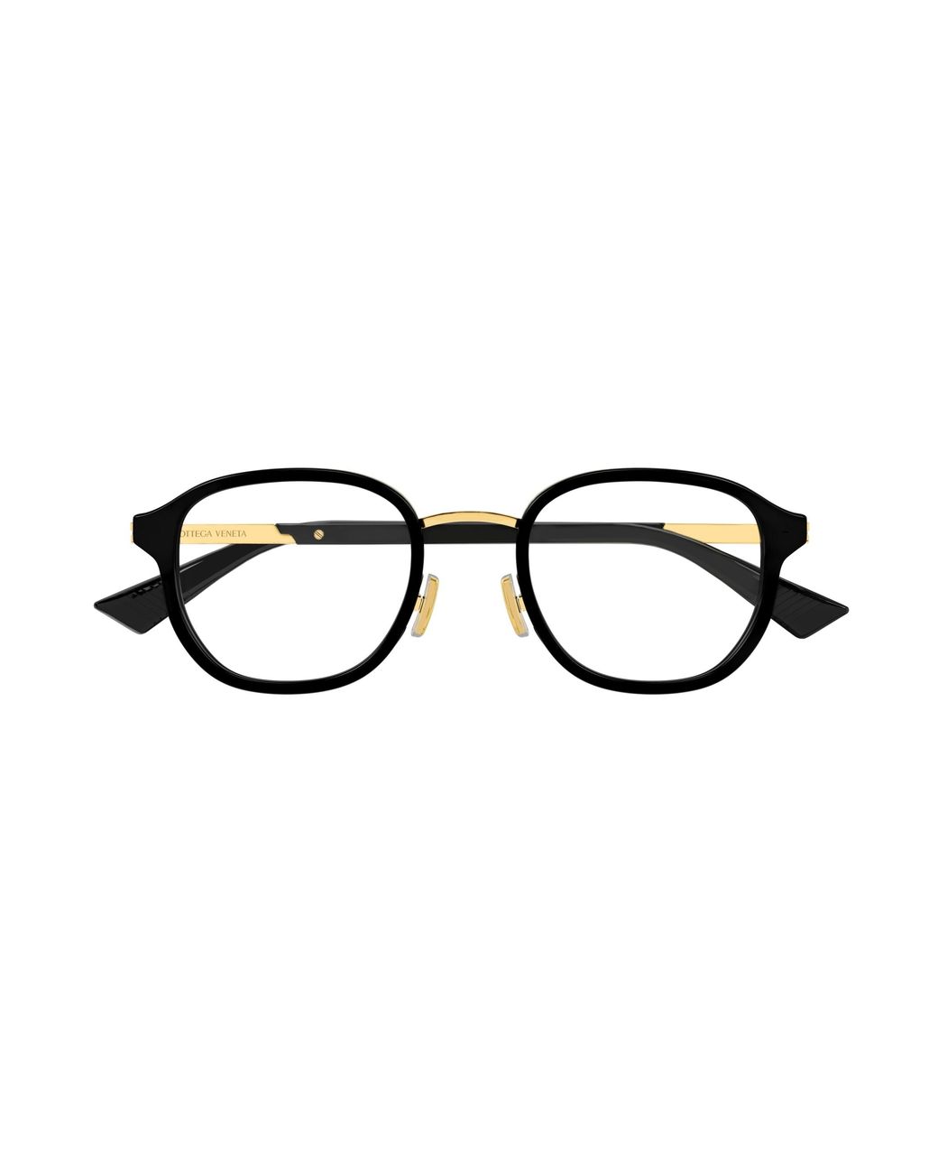 Bottega Veneta Black Bv1376O 002 Optical Frames Acetate Transparent Round for men