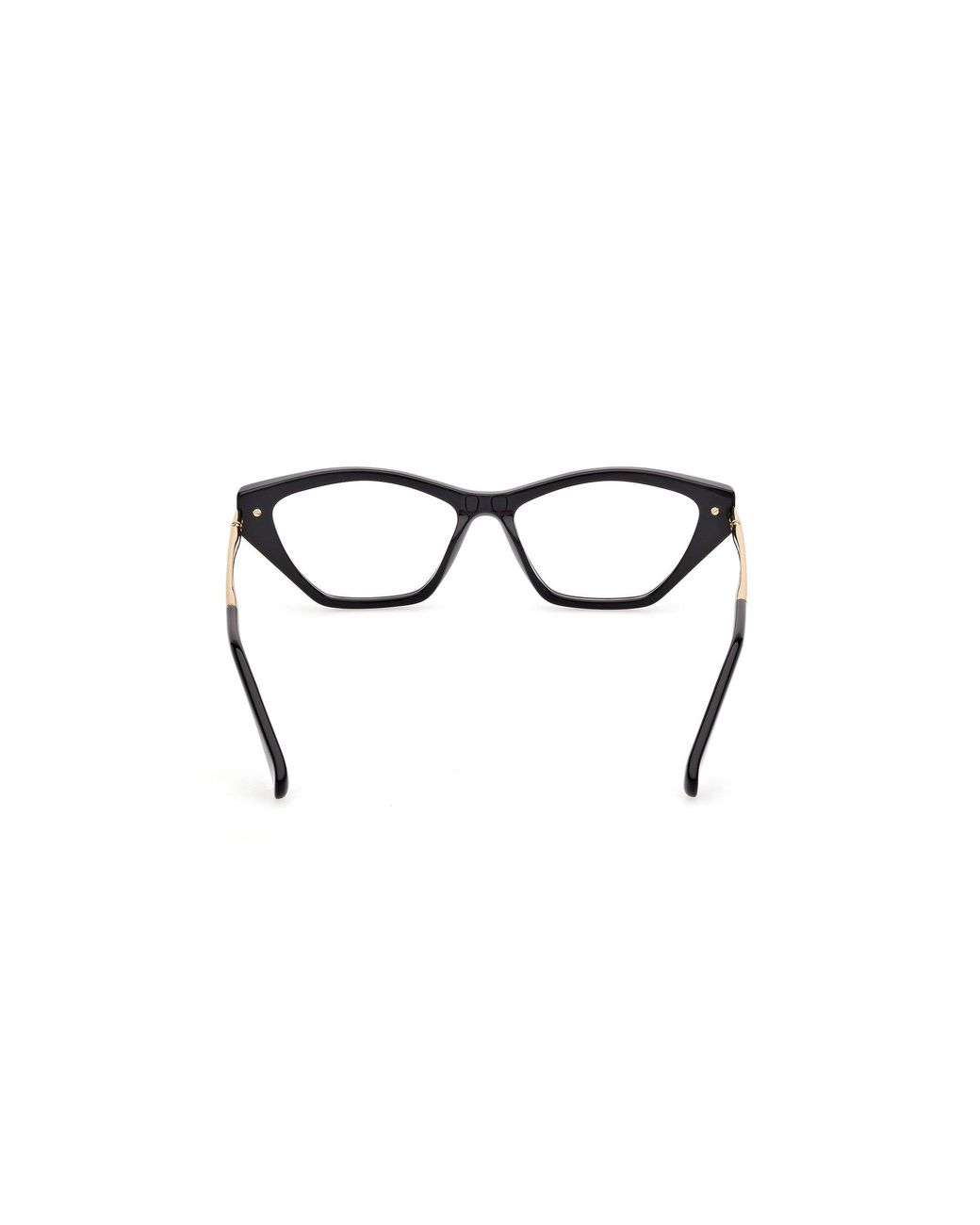 Max Mara Black Mm5176 001 Optical Frames Acetate Round Normal
