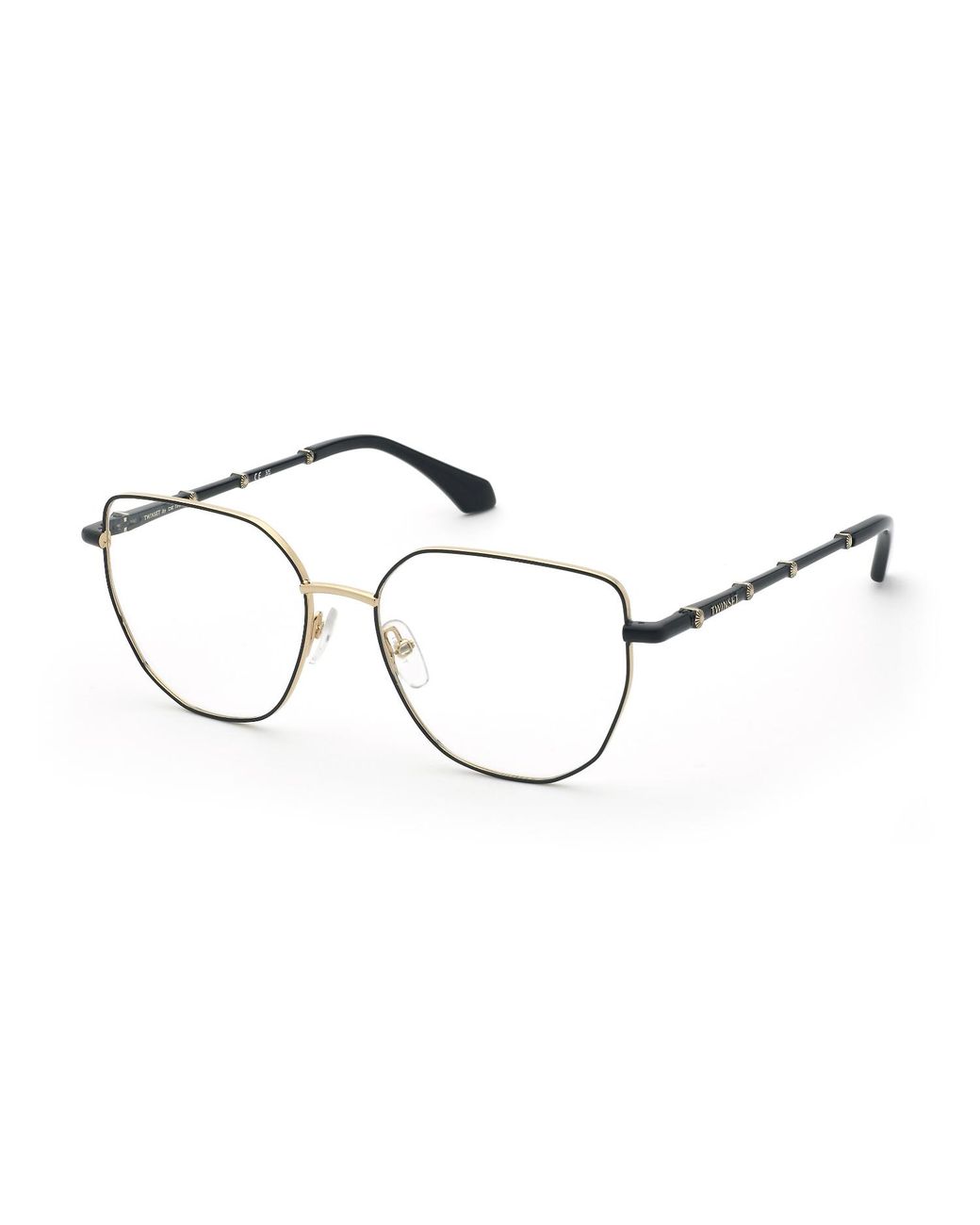Twinset Black Vtw088 301 Optical Frames Metal Geometric