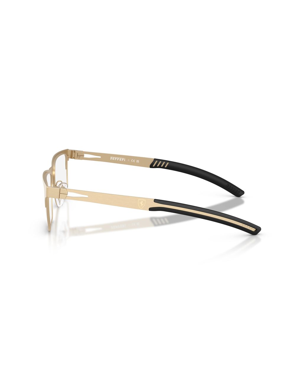 FERRARI SCUDERIA Black Fz7018 139 Optical Frames Metal Transparent Squared Normal for men