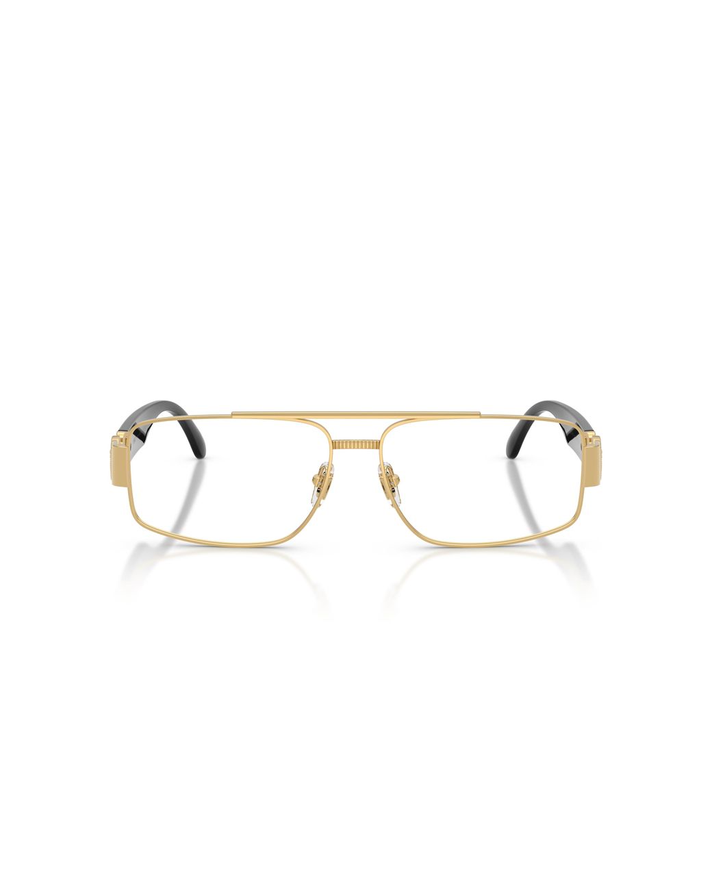 Versace Black Ve1317 1002 Optical Frames Metal Transparent Squared Normal for men