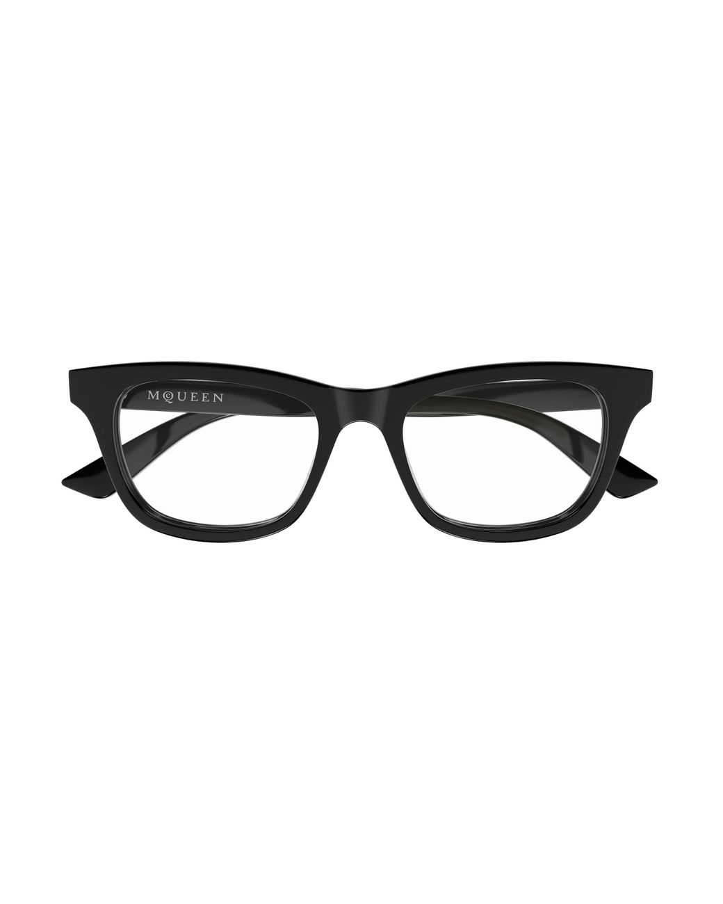 McQueen Black Am0515O 011 Optical Frames Acetate Transparent Cat Eye